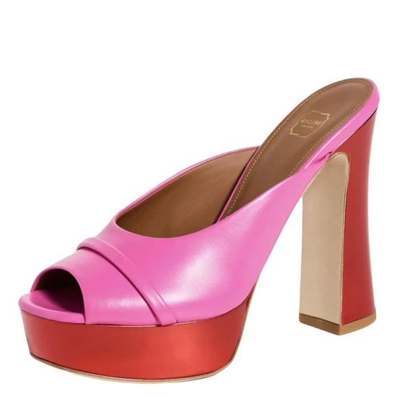 Malone Souliers Shoes - Malone Souliers Pink and Red Platform Heels